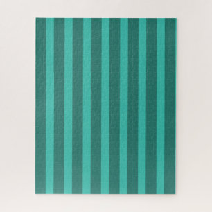 Puzzle Moderne Simple 2 Tone Stripe Géométrique Forêt Ver