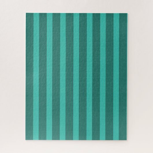 Puzzle Moderne Simple 2 Tone Stripe Géométrique Forêt Ver (Vertical)