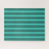 Puzzle Moderne Simple 2 Tone Stripe Géométrique Forêt Ver (Horizontal)