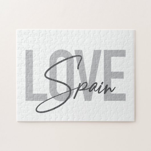 Puzzle Moderne, simple, cool, design urbain Aimer Espagne (Horizontal)
