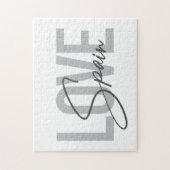 Puzzle Moderne, simple, cool, design urbain Aimer Espagne (Vertical)