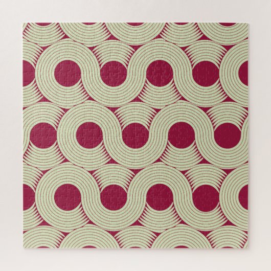 Puzzle Moebius Stripe : Carrelage rouge-vert infini (Vertical)