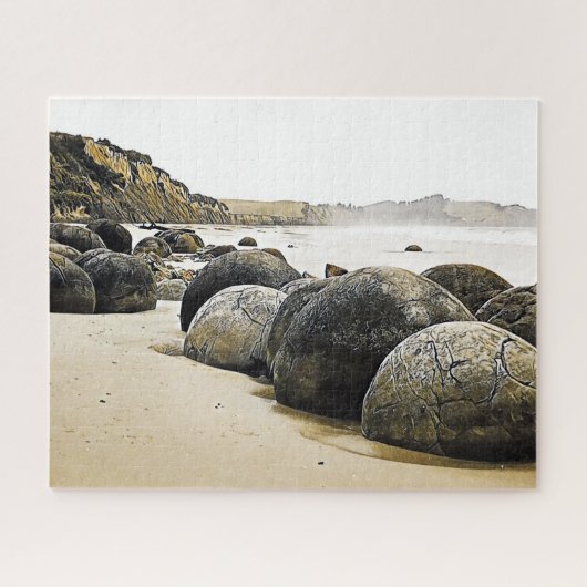 Puzzle Moeraki Boulders Voyage Nouvelle-Zélande (Horizontal)
