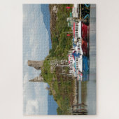 Puzzle Moil Castle et bateaux de pêche, Ecosse (Vertical)