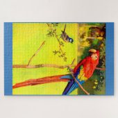 Puzzle moineau et perroquet (Horizontal)