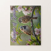 Puzzle Moineaux de printemps (Vertical)