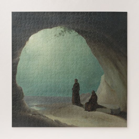 Puzzle Moines dans une Grotte (par Carl Blechen) (Vertical)