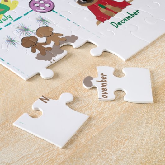 Puzzle Mois de l'année (Côté)