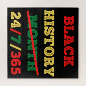 Puzzle Mois de l'histoire des noirs 24/7/365 - Histoire d (Horizontal)