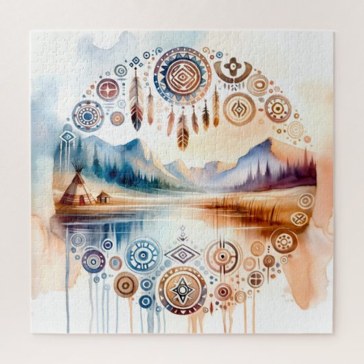 Puzzle Mois du patrimoine amérindien (Vertical)