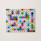 Puzzle Mois espagnols de conception (Horizontal)