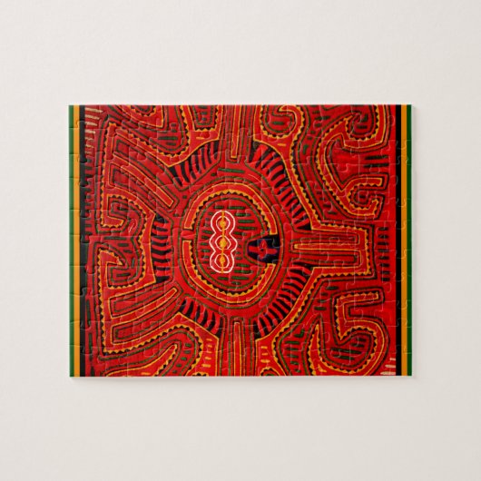 Puzzle Mola Design par les Indiens San Blas (Horizontal)