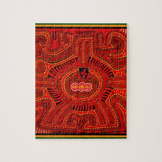 Puzzle Mola Design par les Indiens San Blas (Vertical)