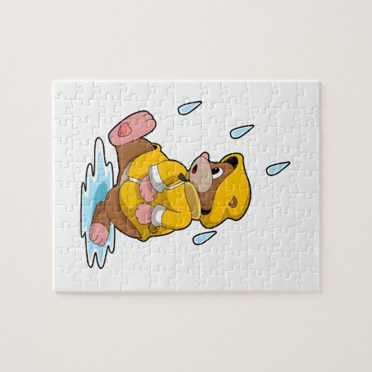 Puzzle Mole à la pluie avec Raindrops (Horizontal)