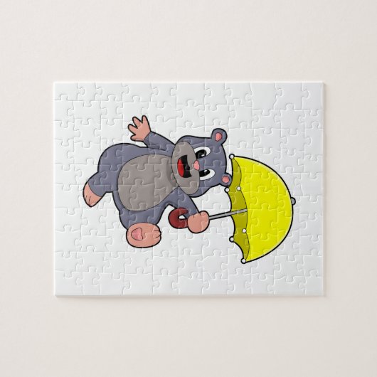 Puzzle Mole avec parapluie (Horizontal)