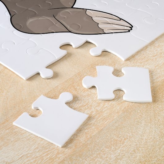 Puzzle Mole avec ver de terre (Côté)