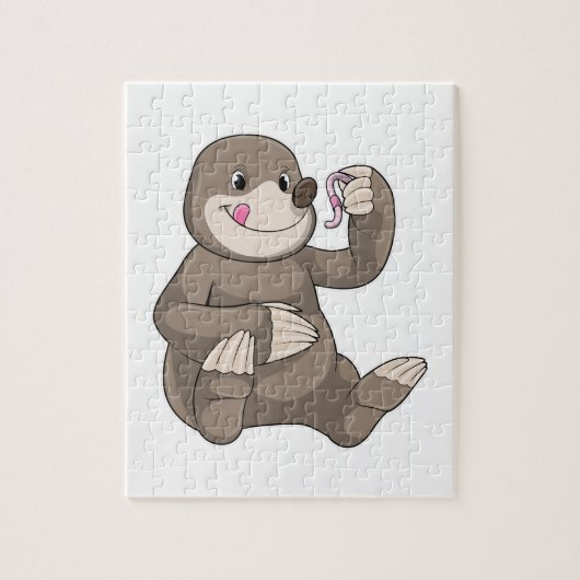 Puzzle Mole avec ver de terre (Vertical)