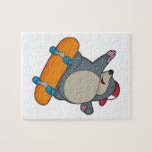 Puzzle Mole en skate avec skateboard (Horizontal)