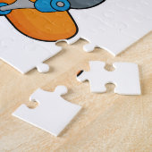 Puzzle Mole en skate avec skateboard (Côté)