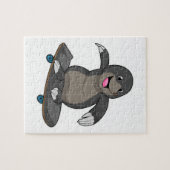 Puzzle Mole en skate avec skateboard (Horizontal)