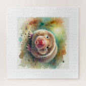 Puzzle Mole Rat 100924AREF134 - Watercolor (Horizontal)
