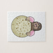 Puzzle Mole with Moon (Horizontal)