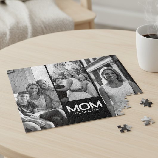 Puzzle Mom Established Bold Black 3 Photo
