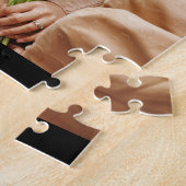 Puzzle Mom Established Date Script 3 Photo Bold Modern (Côté)