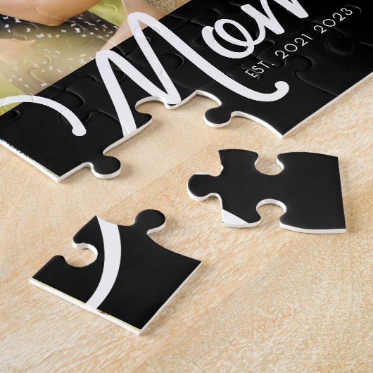 Puzzle Mom Established Modern Script 3 Photo (Côté)