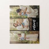 Puzzle Mom Established Modern Script 3 Photo (Vertical)