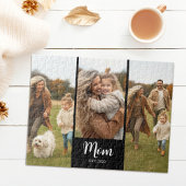Puzzle Mom Established Modern Script 3 Photo Black