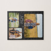 Puzzle Mom Established Modern Script Black 3 Photo (Horizontal)