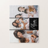 Puzzle Mom Established Modern Script Black 3 Photo (Vertical)