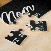 Puzzle Mom Established Modern Script Black 3 Photo (Côté)