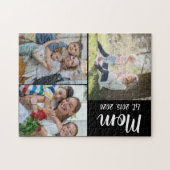 Puzzle Mom Established Script Black 3 Photo (Horizontal)