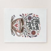 Puzzle Mom Runs On Love (Horizontal)