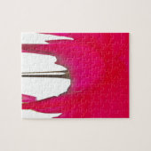 Puzzle Moment capturé : Une Élégance Pétale Rose Rouge (Horizontal)