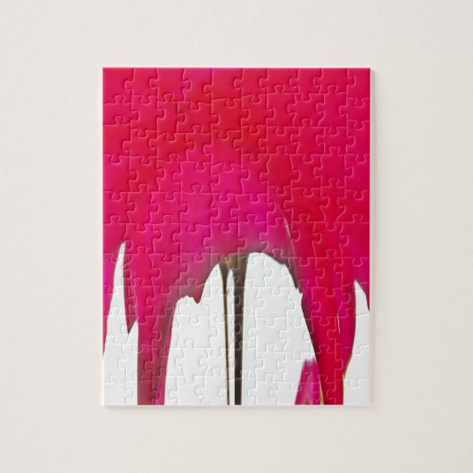 Puzzle Moment capturé : Une Élégance Pétale Rose Rouge (Vertical)