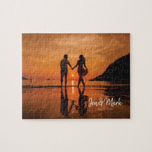 Puzzle Moment volé. La typographie du nom et de l'année. (Horizontal)