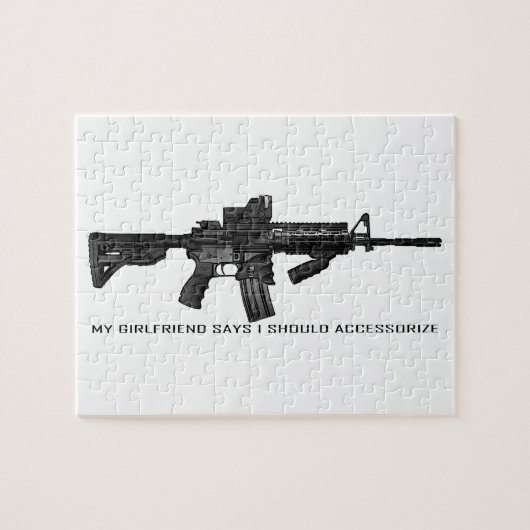 Puzzle Mon amie dit que je devrais accessoiriser AR15 (Horizontal)