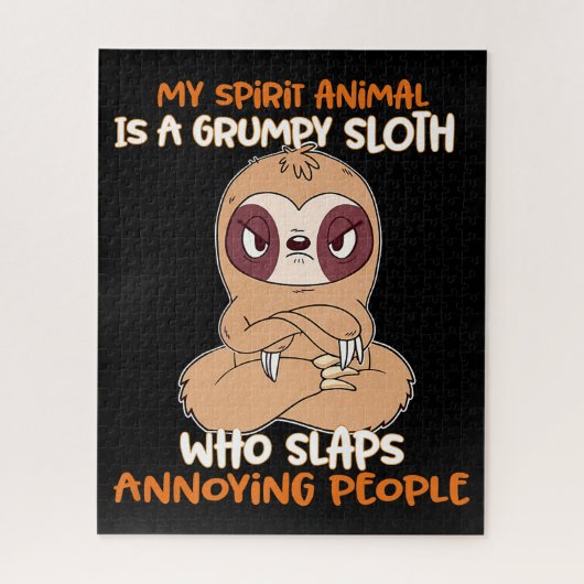 Puzzle Mon Animal D'Esprit Est Une Parodie Grumpy (Vertical)