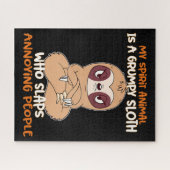 Puzzle Mon Animal D'Esprit Est Une Parodie Grumpy (Horizontal)