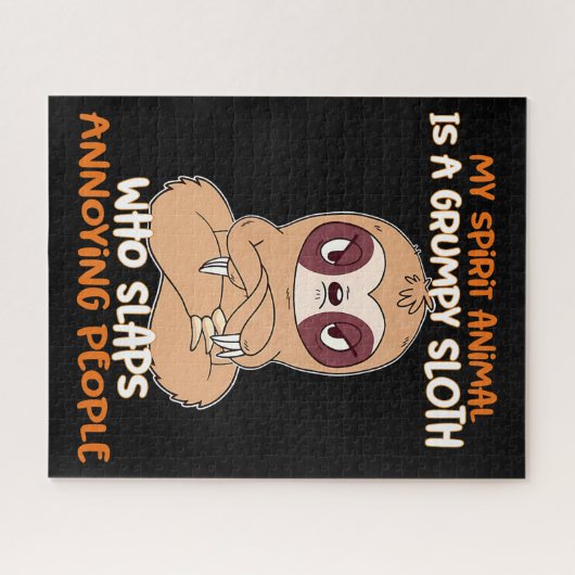 Puzzle Mon Animal D'Esprit Est Une Parodie Grumpy (Horizontal)