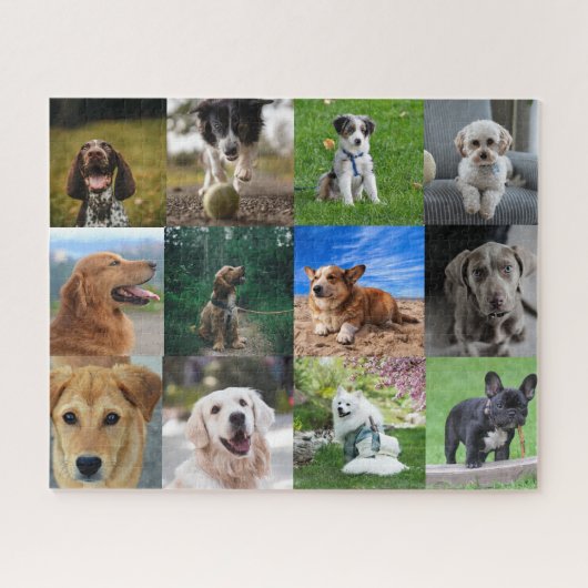 Puzzle Mon chien photo Collage sur (Horizontal)