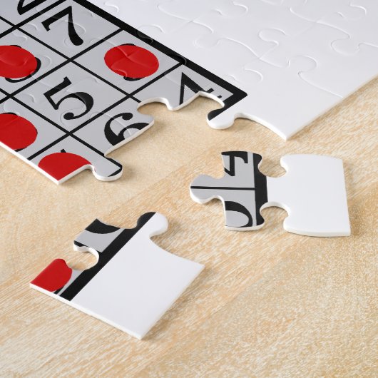 Puzzle Mon coeur appartient au bingo-test (Côté)