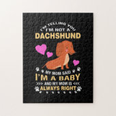 Puzzle Mon Dachshund Est Mon Bébé (Vertical)