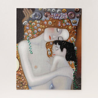 Puzzle Mon Klimt Serie : Mère et enfant