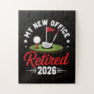Puzzle Mon Nouveau Bureau Retraité 2026 Golf Retraite