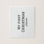 Puzzle Mon premier Noël ajouter nom masculin hommes texte (Vertical)