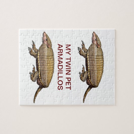 Puzzle Mon tatou d'animal familier - mignon et câlin - (Horizontal)